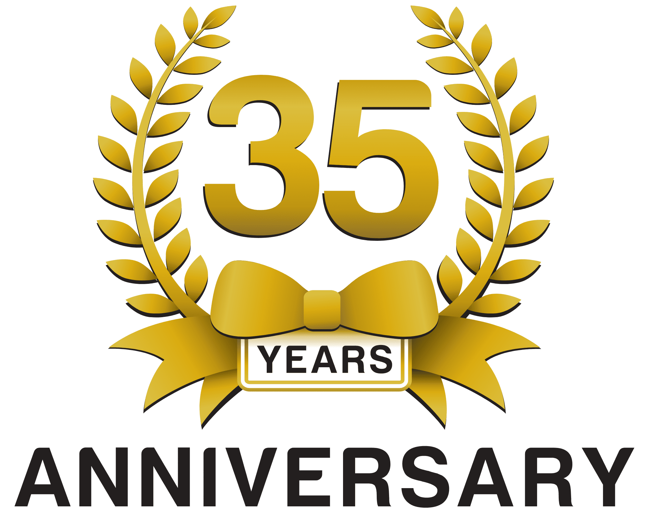 35 years anniversary badge